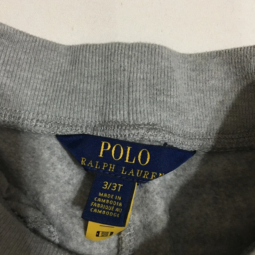 Polo Ralph Lauren Tracksuit Kids Zip Hoodie Size 2T Joggers Size 3T Gray Set